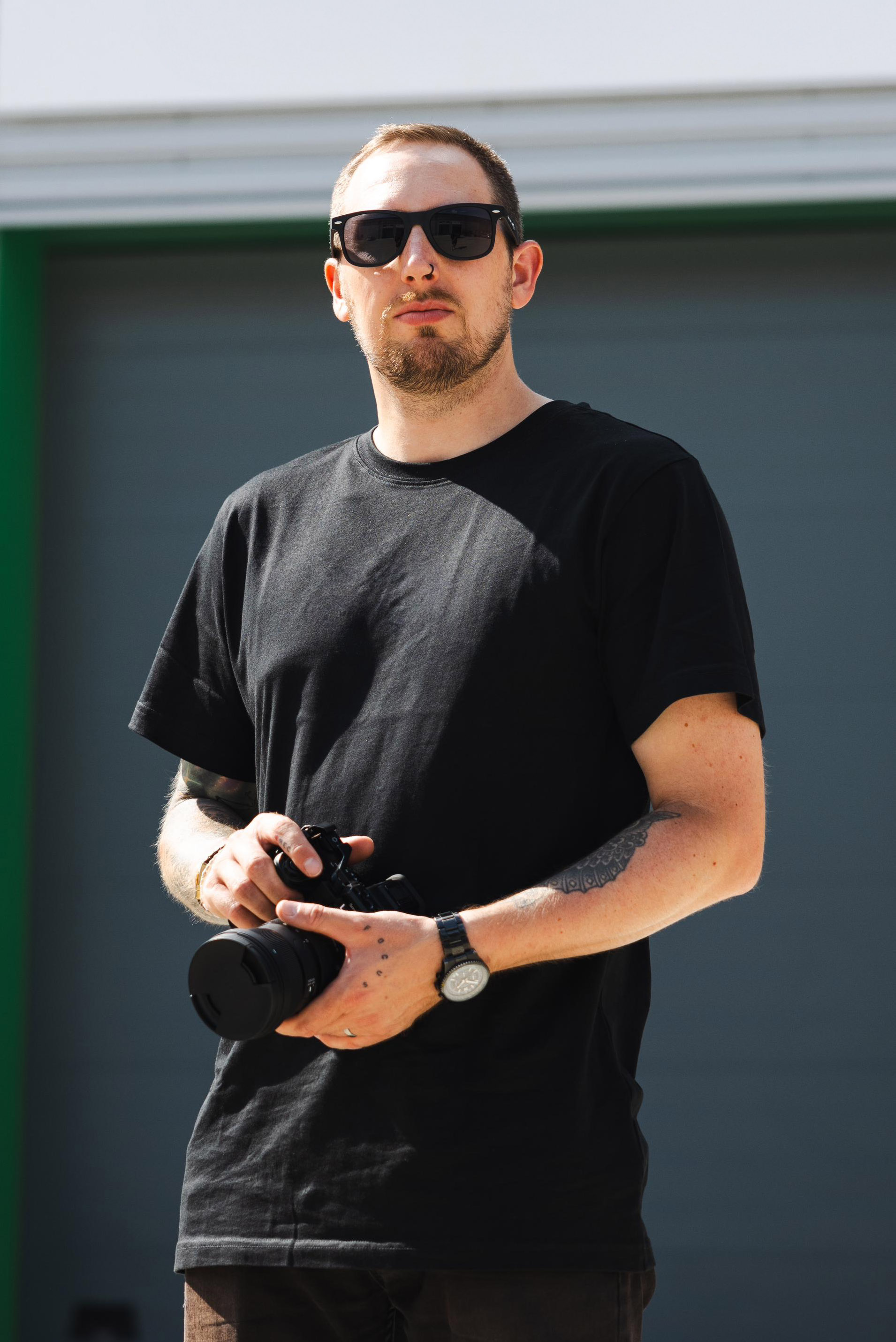 Stephen Evans videographer behind the camera